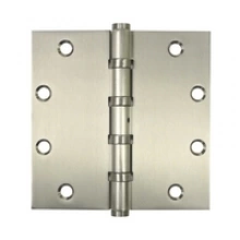 Deltana<br />DSB55B - 5" X 5" Square Hinge PAIR, Solid Brass, Heavy Duty Ball Bearing