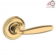 Baldwin<br />5106.031.PASS IN STOCK - 5106 Lever w/ 5048 Rose - Passage Set, Non-Lacquered Brass Finish 5106031PASS Quick Ship