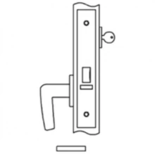 Accurate<br />1757 - Entrance or Office Mortise Lock Only