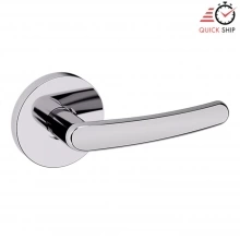 Baldwin - 5165.260.PASS IN STOCK - 5165 Lever w/ 5046 Rose - Passage Set, Polished Chrome Finish 5165260PASS Quick Ship