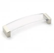 Schaub<br />320-15-CL - Positano Pull, Arched, Satin Nickel, Clear, 128 mm