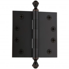 Grandeur  - 4 Hole Template SQ - 4" Heavy Duty Hinge with Square Corners - 3.3mm Thickness