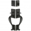 Emtek<br />453414 - Rectangular Sectional Grip by Grip Entrance Handleset - Single Cylinder