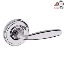 Baldwin - 5106.260.PASS IN STOCK - 5106 Lever w/ 5048 Rose - Passage Set, Polished Chrome Finish 5106260PASS Quick Ship