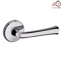 Baldwin - 5112.260.PASS IN STOCK - 5112 Lever w/ 5075 Rose - Passage Set, Polished Chrome Finish 5112260PASS Quick Ship