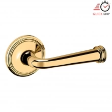 Baldwin - 5116.003.PASS IN STOCK - 5116 Lever w/ 5070 Rose - Passage Set, Lifetime Polished Brass Finish 5116003PASS Quick Ship