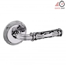 Baldwin - 5122.260.PASS IN STOCK - 5122 Lever w/ 5021 Rose - Passage Set, Polished Chrome Finish 5122260PASS Quick Ship
