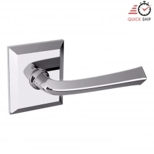Baldwin - 5141.260.PASS IN STOCK - 5141 Lever w/ R033 Rose - Passage Set, Polished Chrome Finish 5141260PASS Quick Ship