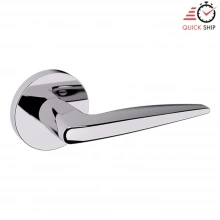 Baldwin - 5166.260.PASS IN STOCK - 5166 Lever w/ 5046 Rose - Passage Set, Polished Chrome Finish 5166260PASS Quick Ship