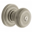 Baldwin<br />5210.056 - Colonial Knob - Keyed Entry with Classic Rose - Lifetime Satin Nickel Finish 5210056 Quick Ship