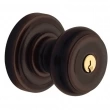 Baldwin<br />5210.112 - Colonial Knob - Keyed Entry with Classic Rose, Venetian Bronze Finish 5210112 Quick Ship