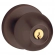 Baldwin<br />5215.112 - Modern Knob - Keyed Entry with Contemporary Rose, Venetian Bronze Finish 5215112 Quick Ship