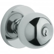 Baldwin<br />5215.260 - Modern Knob - Keyed Entry with Contemporary Rose, Polished Chrome Finish 5215260 Quick Ship