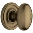 Baldwin<br />5225.050 - Egg Knob - Keyed Entry with Classic Rose, Satin Brass and Black Finish 5225050 Quick Ship