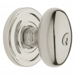 Baldwin<br />5225.055 - Egg Knob - Keyed Entry with Classic Rose, Lifetime Polished Nickel Finish 5225055 Quick Ship