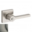 Baldwin<br />5285.076 - Square Lever w/ Square Rose - Keyed Entry - Lifetime (PVD) Graphite Nickel 5285076 Quick Ship