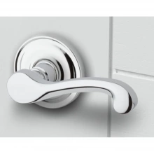 Baldwin<br />5445V.260.PASS IN STOCK - Classic Lever w/ 5048 Rose - Passage Set, Polished Chrome Finish 5445V260PASS Quick Ship