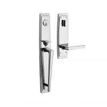 Baldwin - 85397 RENT - Palm Springs Full Escutcheon Single Cylinder Emergency Egress Tubular Handleset with L024 Lever - Right Hand Entry 85397RENT Quick Ship