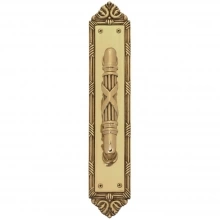 Brass Accents - A05-P7231 - Ribbon & Reed Collection Pull with Back Plate