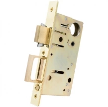 Accurate - 2002CPDL-3 - Pocket Door Lock ONLY with Edge Pull, By Key outside Thumbturn Inside (Patio/Entry Function)