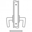 Accurate<br />8800ADL - Active Dummy Narrow Backset Lock