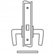 Accurate<br />8825 - Passage and Closet Narrow Backset Lock