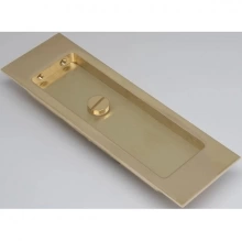 Accurate - CS2002E - 7" Rectangular Flush Pull with Emergency Coin Release, Concealed Screws