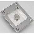 Accurate<br />FE2348E - Square 2 13/16" x 2 1/4" Flush Pull with Emergency Coin Release, Exposed Screws