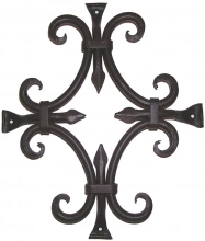 Agave Ironworks by Acorn Mfg - GR015 - Round Bar Fancy Grille