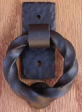 Agave Ironworks by Acorn Mfg - KN009 - Small Twist Ring Knocker