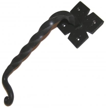 Agave Ironworks by Acorn Mfg - PU034 - Twisted L, X-Back Door Pull