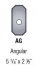 Angular Plate (5 1/8" x 2 1/2") (AG)