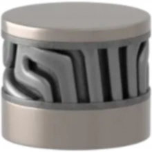 Turnstyle Designs - B8108 - Recess Amalfine, Cabinet Knob, Labyrinth Button