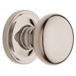 Baldwin<br />5015.055 includes roses, latch, D-strike, spindle, - Classic Knob Set with 5048 Rose - Lifetime Polished Nickel 5015055 Quick Ship