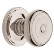 Baldwin<br />5020.055 - Colonial Knob Set with 5048 Rose - Lifetime Polished Nickel 5020055 Quick Ship