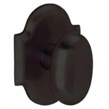 Baldwin - 5024.402 - OVAL KNOB WITH R030 ARCHED ROSE - Distressed Oil Rubbed Bronze 5024402