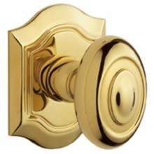 Baldwin - 5077.031 - BETHPAGE KNOB WITH R027 BETHPAGE ROSE - NON-LACQUERED BRASS 5077031