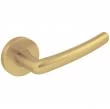 Baldwin<br />5165.060.MR - 5165 LEVER - SATIN BRASS AND BROWN 5165060MR