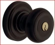Baldwin<br />5210.102 - Colonial Knob - Keyed Entry with Classic Rose, Oil Rubbed Bronze Finish 5210102 Quick Ship