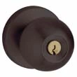 Baldwin<br />5215.102 - Contemporary knob w/ Contemporary rose - Keyed Entry - Oil Rubbed Bronze 5215102
