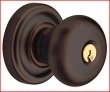 Baldwin<br />5225.112 - Egg Knob - Keyed Entry with Classic Rose, Venetian Bronze Finish 5225112 Quick Ship