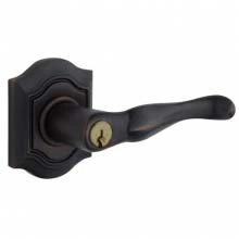 Baldwin - 5237.402 - Bethpage Lever w/ Bethpage Rose - Keyed Entry - Distressed Oil Rubbed Bronze 5237402 Quick Ship