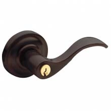 Baldwin<br />5255.112 - Wave Lever w/ Classic Rose - Keyed Entry - Venetian Bronze 5255112 Quick Ship