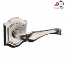 Baldwin - 5447V.056.PASS IN STOCK - 5447V Bethpage Lever with R027 Rose - Passage Set, Lifetime Satin Nickel Finish 5447V056PASS Quick Ship