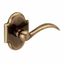 Baldwin - BEAVERTAIL LEVER WITH R030 ARCHED ROSE - Satin Brass & Black 5452V050