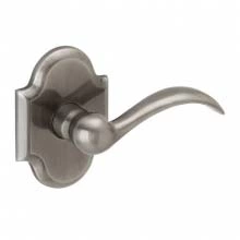 Baldwin - 5452V.076 - BEAVERTAIL LEVER WITH R030 ARCHED ROSE - Lifetime (PVD) Graphite Nickel 5452V076
