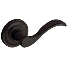 Baldwin - 5455V.102 - Wave Lever With 5048 Rose - Oil Rubbed Bronze 5455V102 Quick Ship