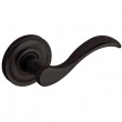 Baldwin<br />5455V.102 - Wave Lever With 5048 Rose - Oil Rubbed Bronze 5455V102 Quick Ship