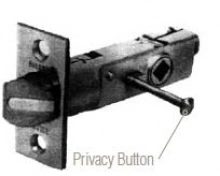 Baldwin - 5513.P - LEVER-STRENGTH PRIVACY LATCH - 2 3/8" BACKSET - 1" FACEPLATE