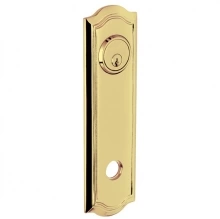 Baldwin - R029.003 - 10" BETHPAGE ROSE - ENTRY OR PASSAGE/PRIVACY - LIFETIME POLISHED BRASS R029003